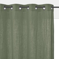 Шторы Из осветленного льна с люверсами Onega 260 x 135 см бежевый LA REDOUTE INTERIEURS  фото, kupilegko.ru